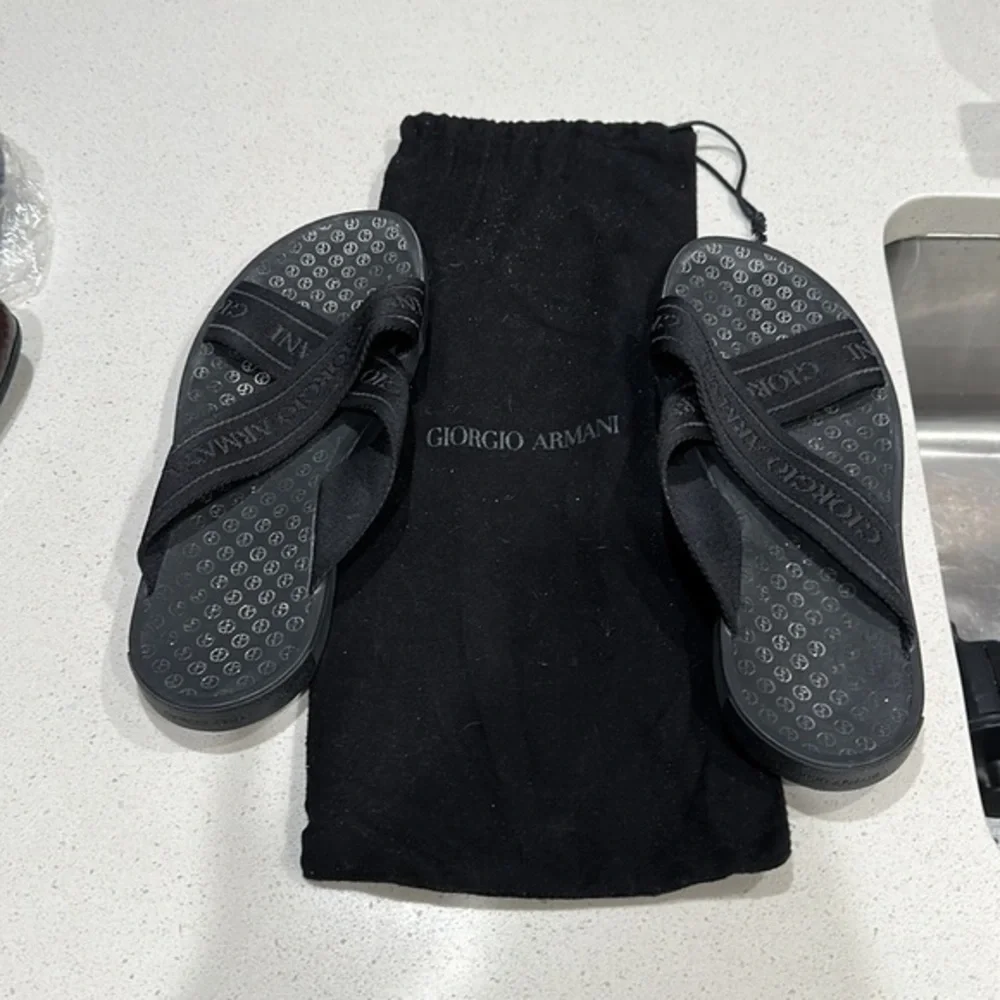 Giorgio Armani Men Sandals Size US 9 / 42 IT